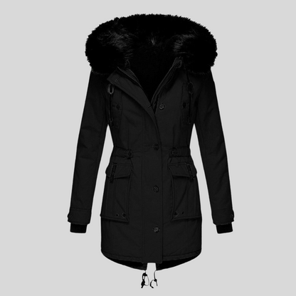 Women's Hooded Winter Coat Waterproof With Pockets