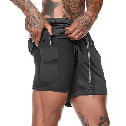 Men's Sport Shorts 2-In-1 Performance Comfort