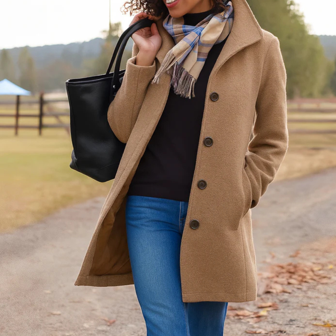 Alice | Women Classic Buttoned Winter Coat