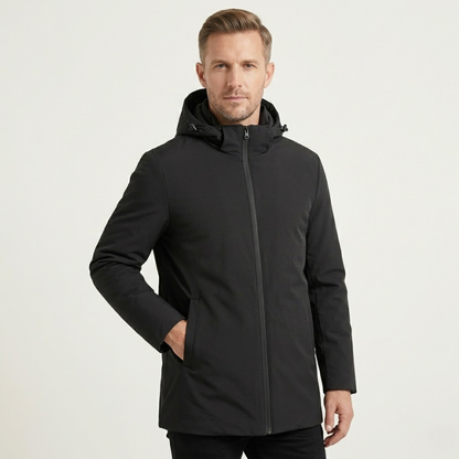 Men's Warm Hooded Jacket Modern Fit