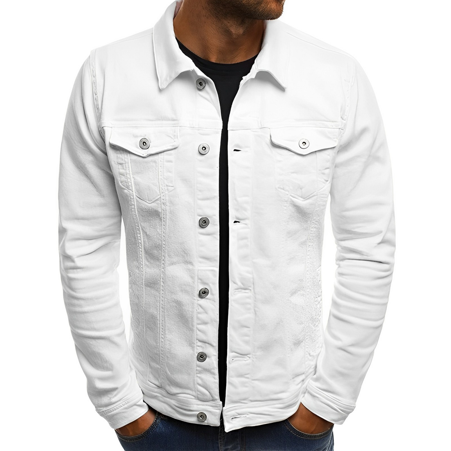 Men's Denim Summer Jacket Lightweight Blue