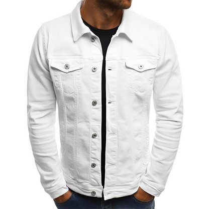 Men's Denim Summer Jacket Lightweight Blue