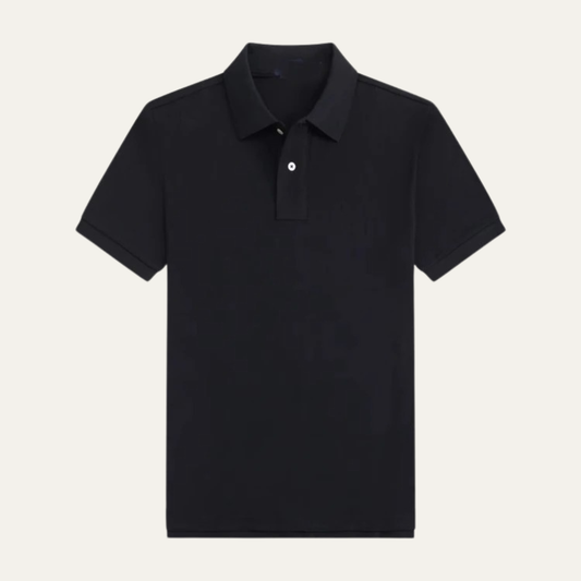 Men's Classic Polo Shirt Solid Relaxed Fit Cotton - Fashinoza