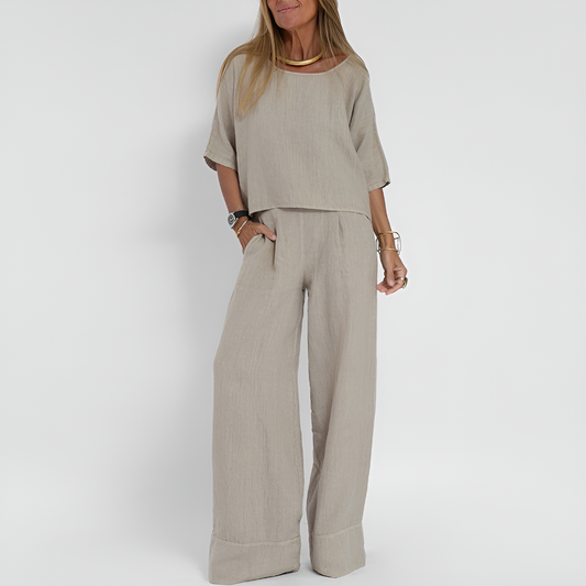 Women's 2 Piece Relaxed Fit Set - Fashinoza