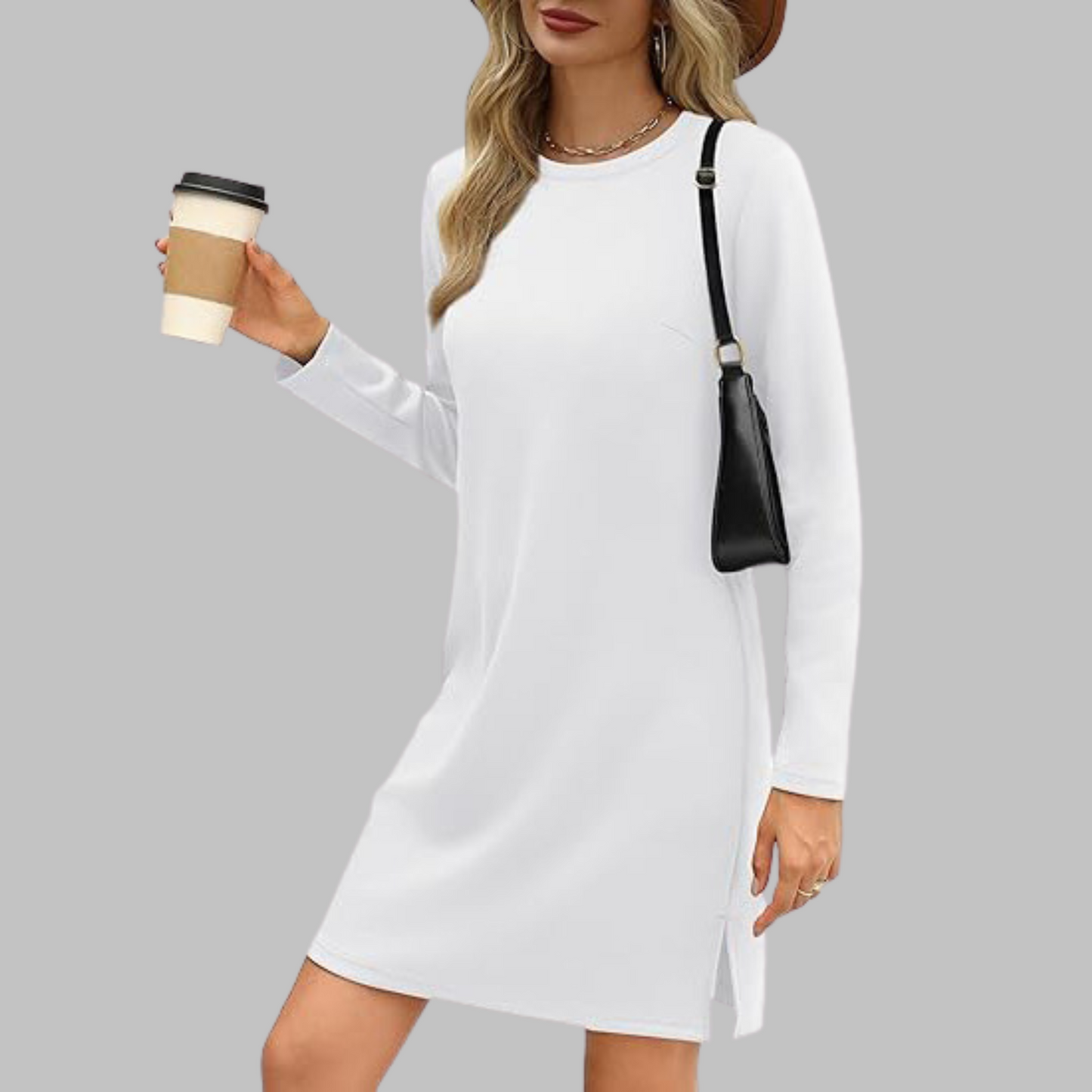Women's Long Sleeve Dress - Fashinoza