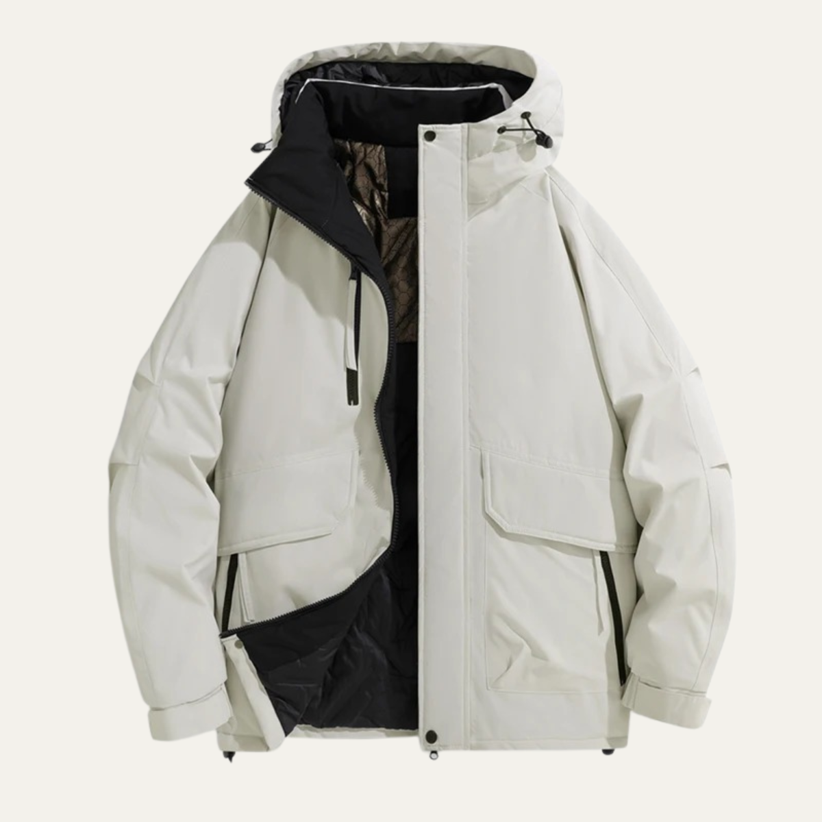 Urbino Men's Waterproof Hooded Jacket Thickened Casual - Fashinoza