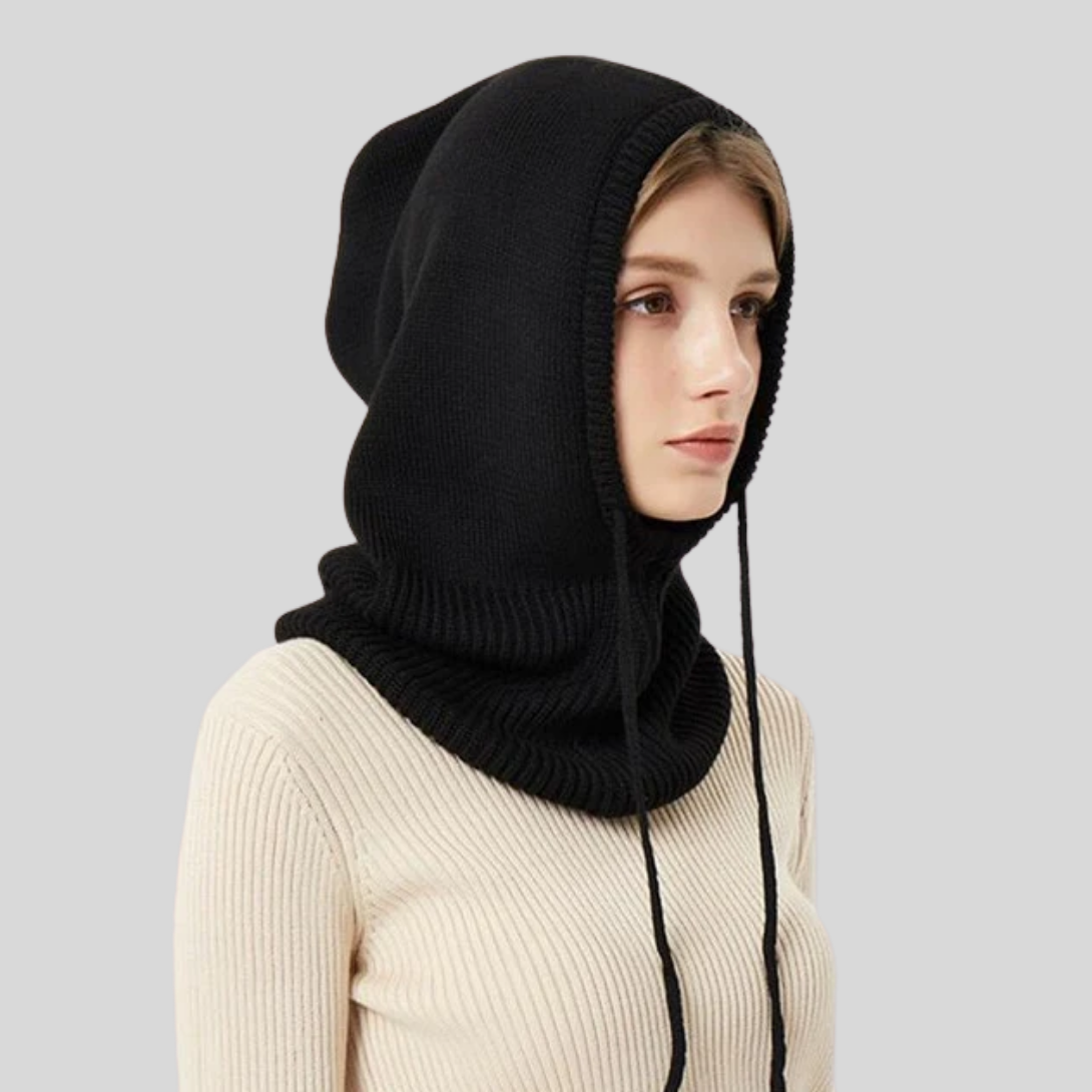 Winter Knitted Hooded Neck Warmer - Fashinoza