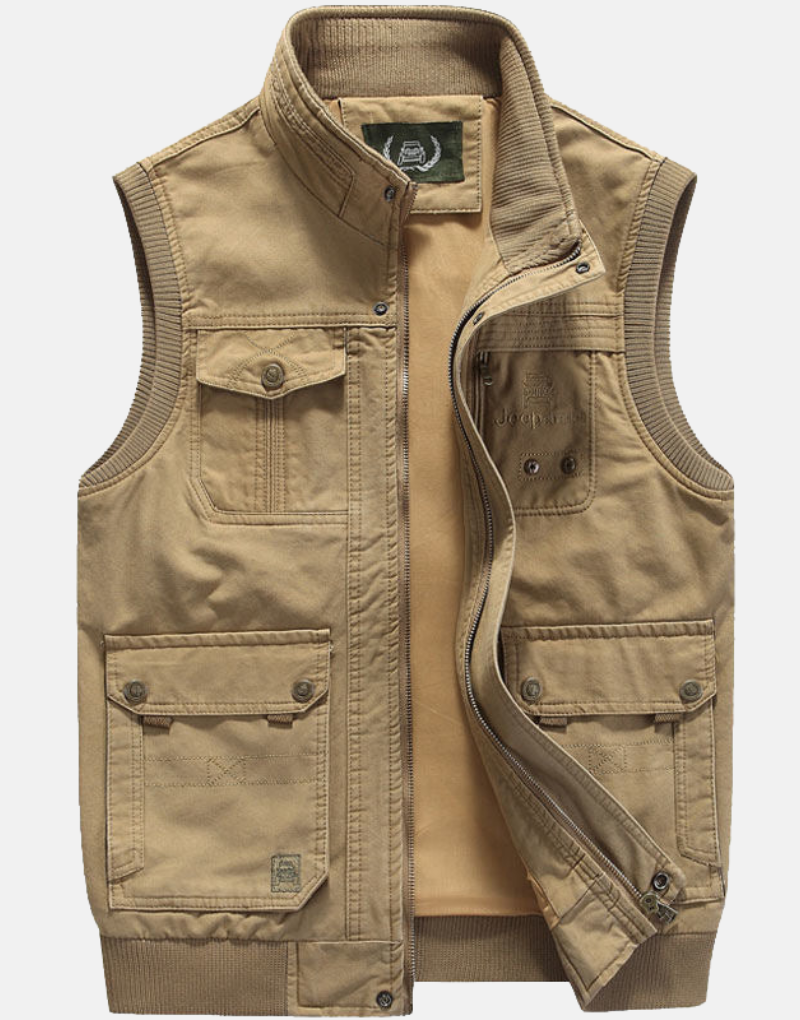 Men's Utility Vest Multi-Pocket - Fashinoza