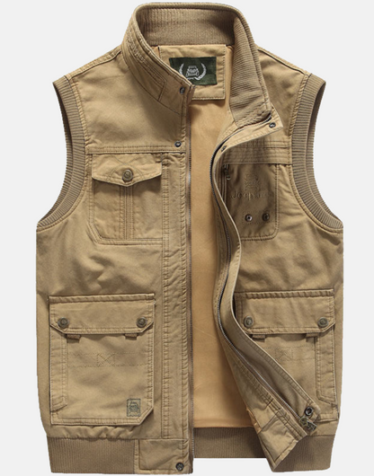 Men's Utility Vest Multi-Pocket - Fashinoza