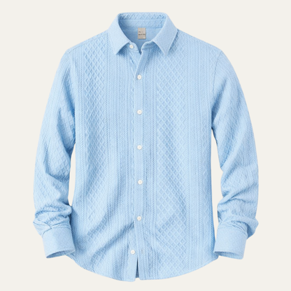 Men's Knit Business Shirt - Fashinoza