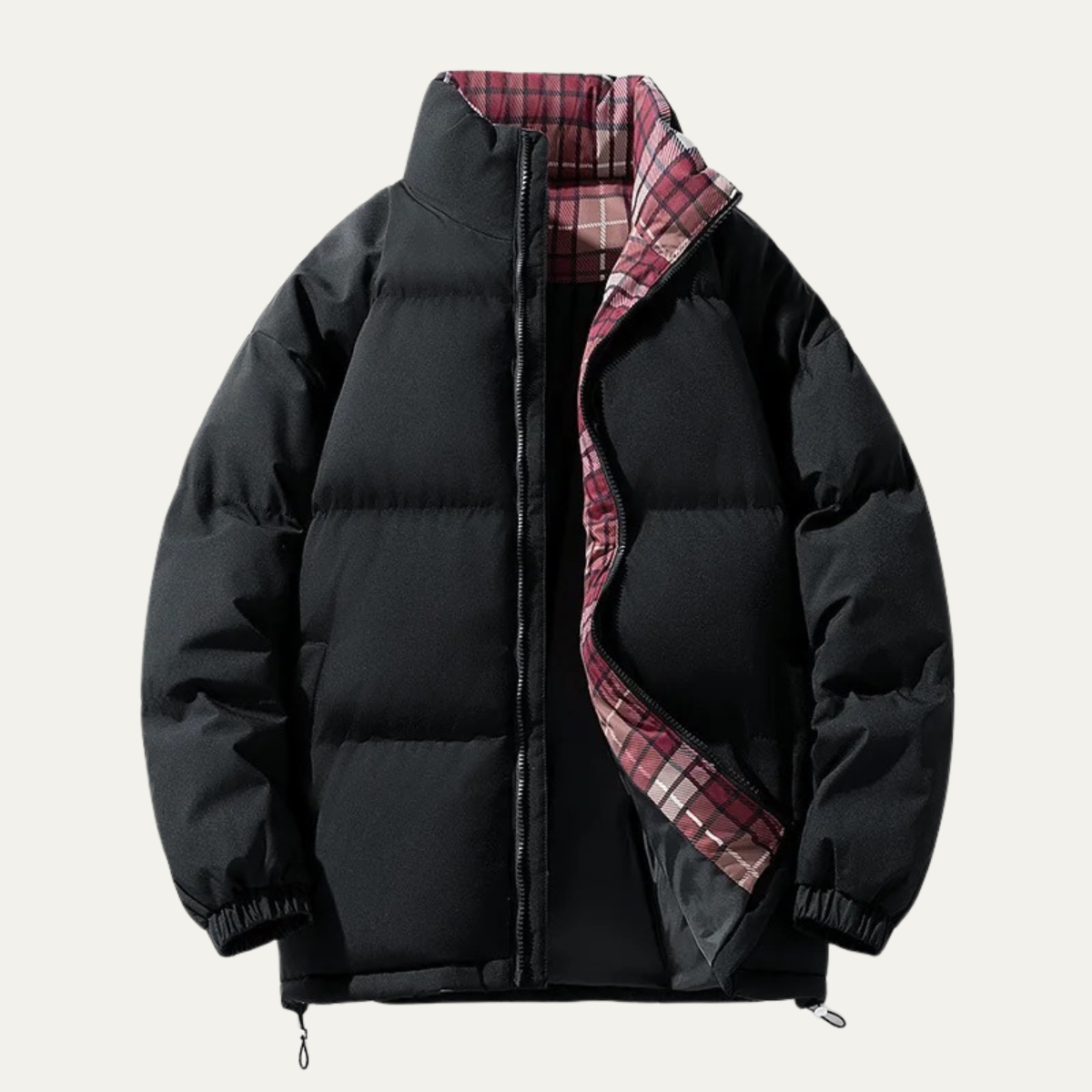 Men's Puffer Jacket Warm Stand Collar - Fashinoza
