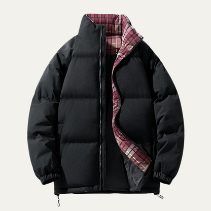 Men's Puffer Jacket Warm Stand Collar - Fashinoza