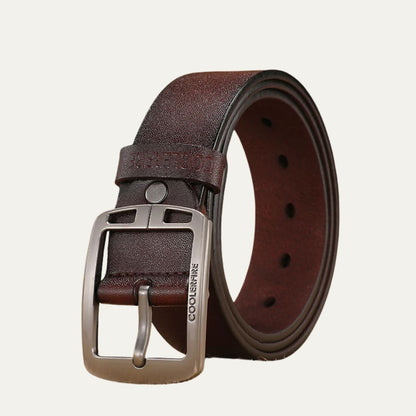 Genuine Cowhide Men's Belt Modern Vintage Style - Fashinoza