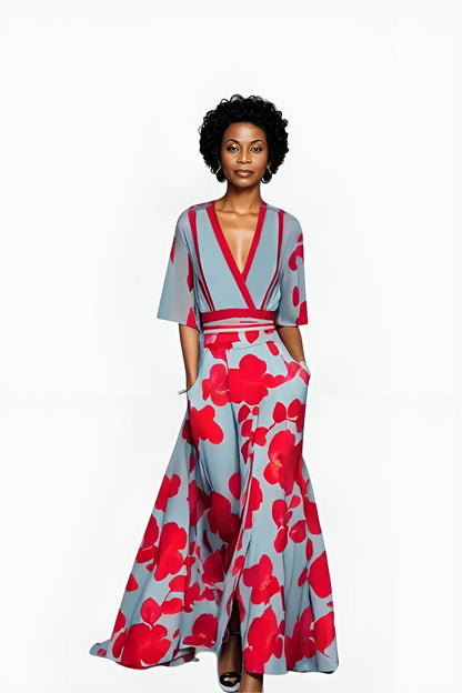 Women's Floral Wrap Dress