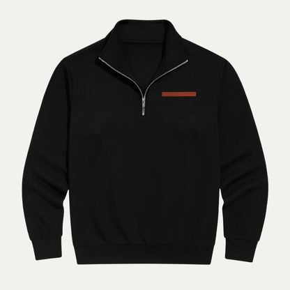 Men's Warm Half Zip Sweater Stand Collar Casual - Fashinoza