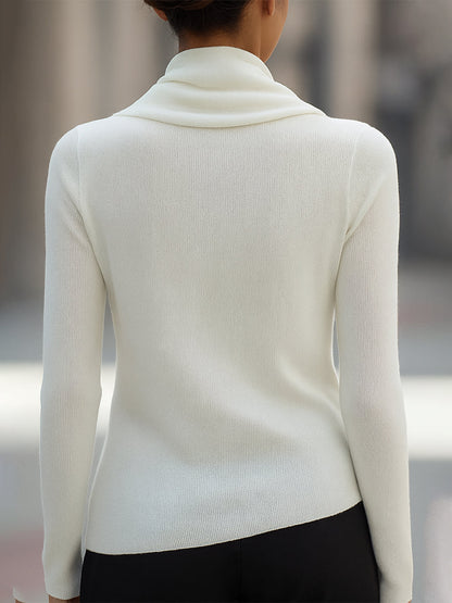 Women's Long-Sleeve Cowl Neck
