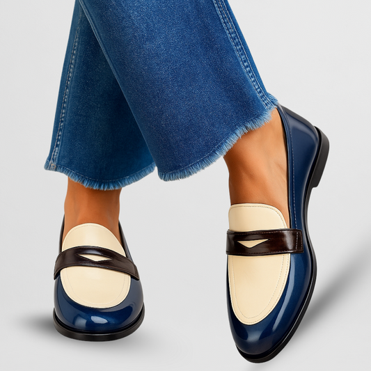 Women's Low Heel Slip On Loafers - Fashinoza