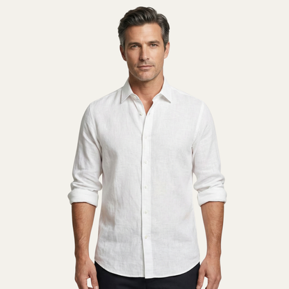 Men's Linen Beach Shirt Casual Summer