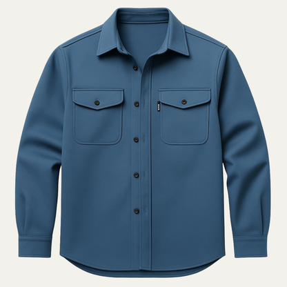 Men's Cotton Blend Button Up Shirt - Fashinoza