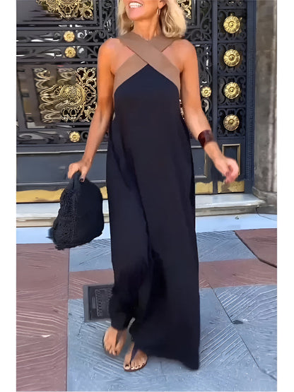 Esther - Halter Neck Maxi Dress