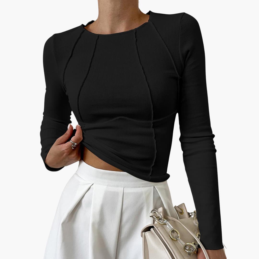 Women's Long Sleeve Sculpted Seam