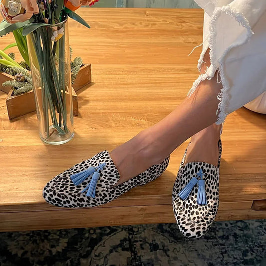Women's Dot Loafer Shoes - 
Fashinoza
