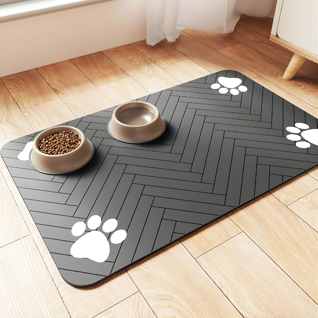 Pet Feeding Mat Absorbent Placemat - Fashinoza