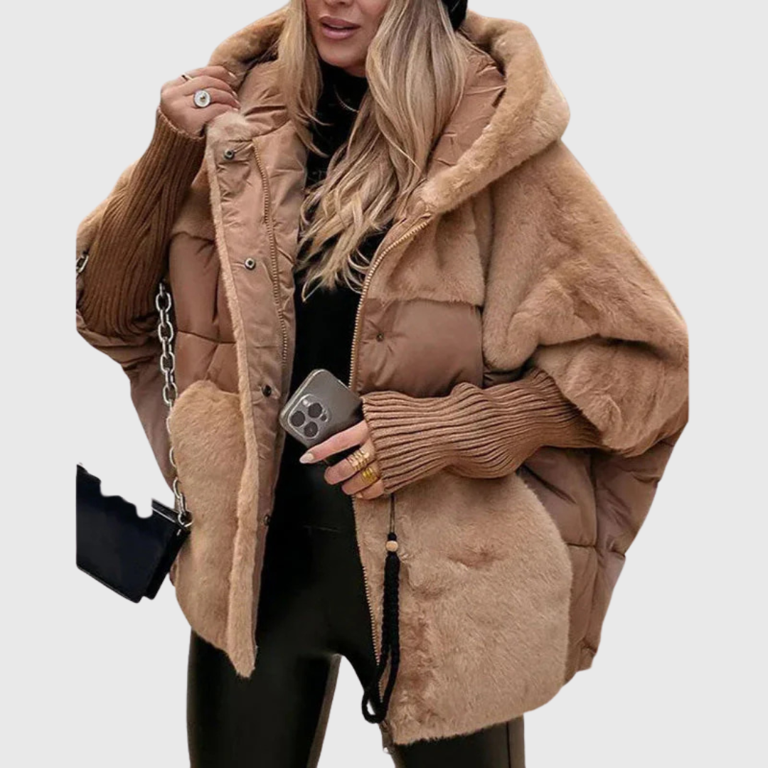 Women’s Oversized Faux-Fur Puffer Jacket