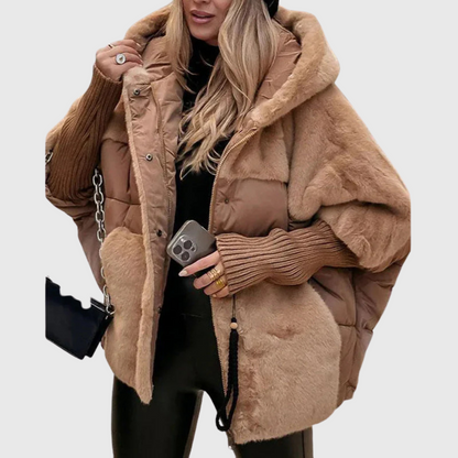 Women’s Oversized Faux-Fur Puffer Jacket