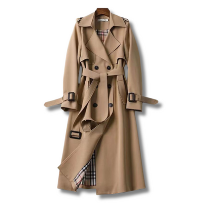 Women's Classic Trench Coat Autumn - 
Fashinoza