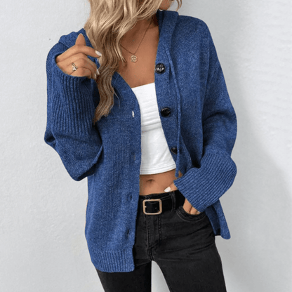 Women's Knit Cardigan Soft Relaxed Fit Beige