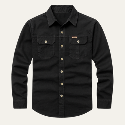 Men's Tactical Shirt Cotton with Multiple Pockets - Fashinoza