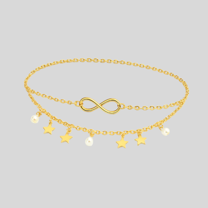 Women's Layered Anklet - Fashinoza