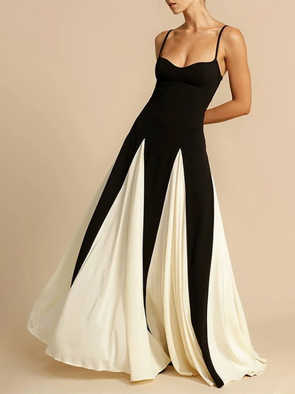 Elegant Two-Tone Evening Gown