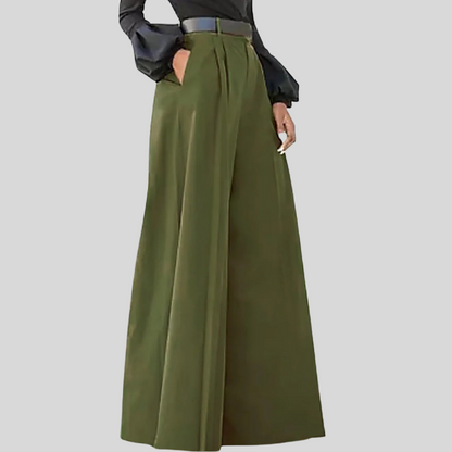 Women's Wide Leg Pants Flowy Modern Style - Fashinoza