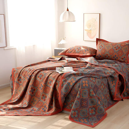 Blossom Cotton Reversible Coverlet