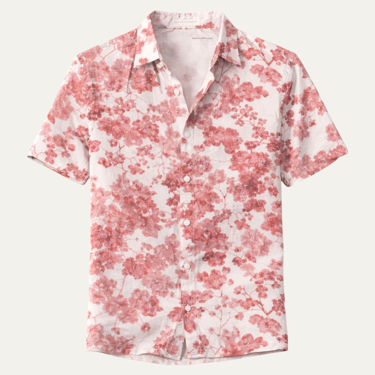 Men's Hawaiian Shirt Soft Coconut Print Tropical Beach - Fashinoza