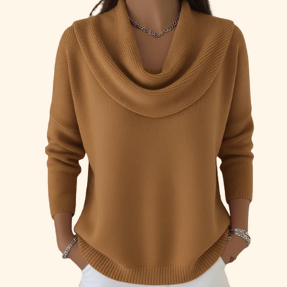 Women’s Cowl Neck Knit Sweater