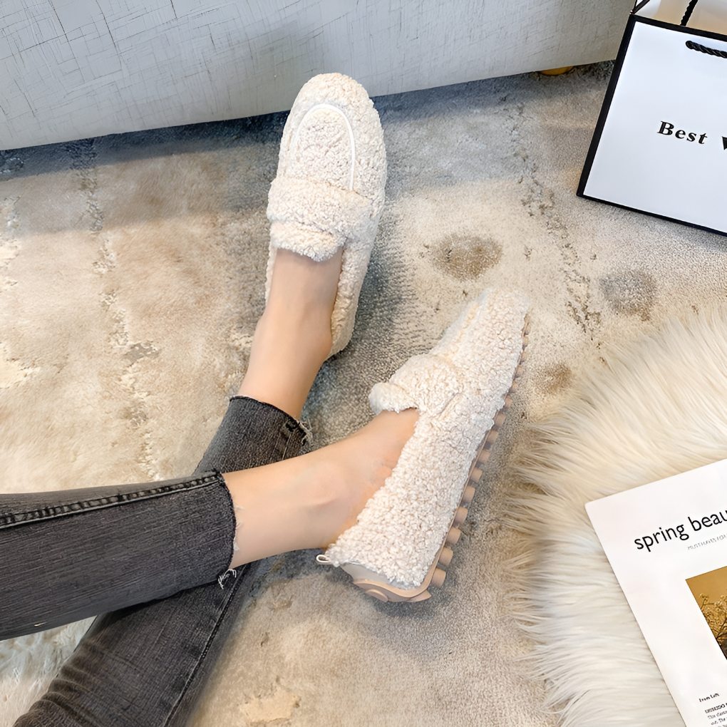 Women's Plush Slipper Shoes - Fashinoza