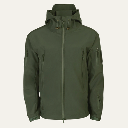 Men's Waterproof Soft Shell Hooded Jacket - Fashinoza