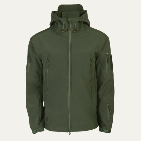 Men's Waterproof Soft Shell Hooded Jacket - Fashinoza