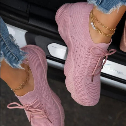 Women's Lightweight Mesh Sneakers - Fashinoza