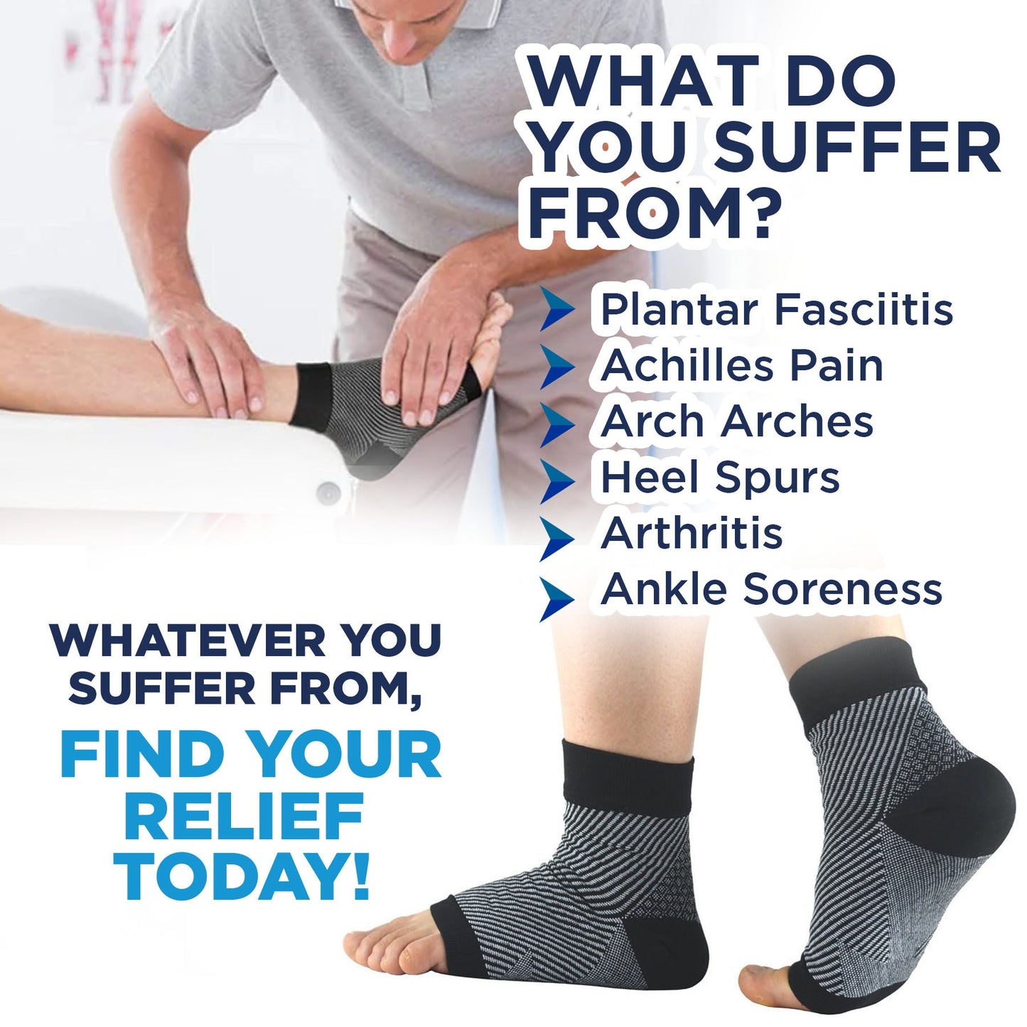 Compression Ankle Socks Pain Relief