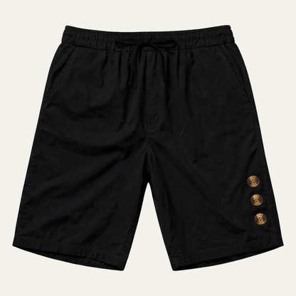 Men's Casual Drawstring Shorts Button Detail Summer - Fashinoza