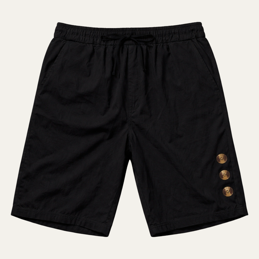 Men's Casual Drawstring Shorts Button Detail Summer - Fashinoza