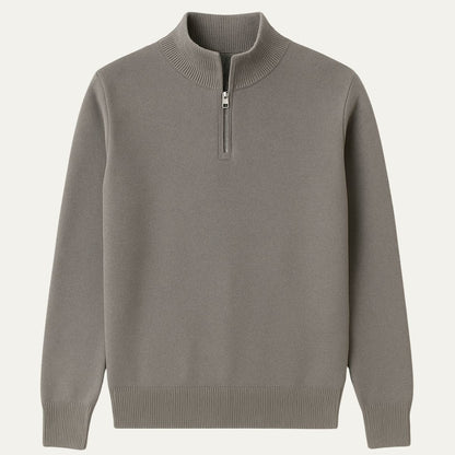 Men's Navy Blue Half-Zip Sweater