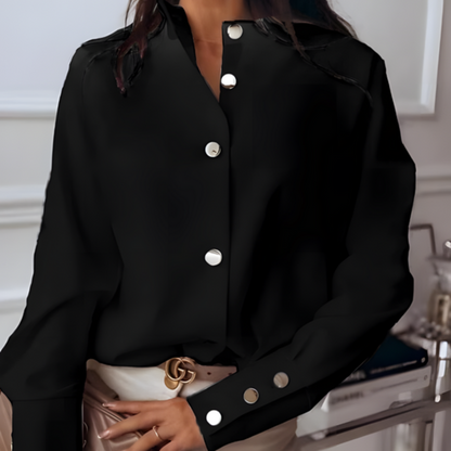 Women's Quilted Button Down Shirt Casual Style - Fashinoza
