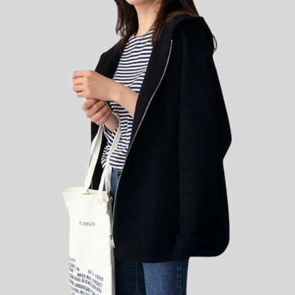 Women's Hooded Jacket Functional Design - Fashinoza