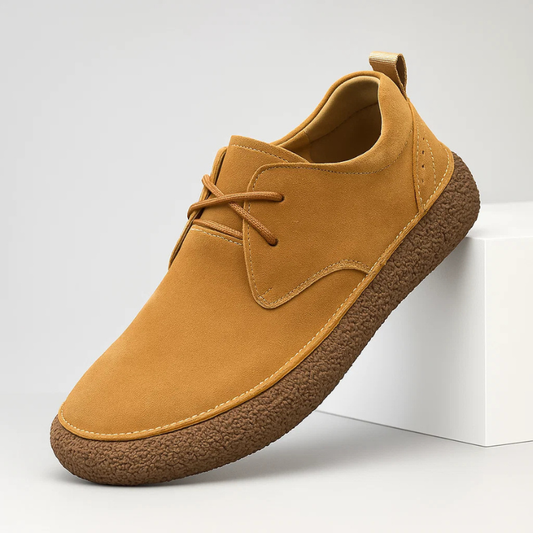 Men's Suede Shoes Beckham Brown - 
Fashinoza
