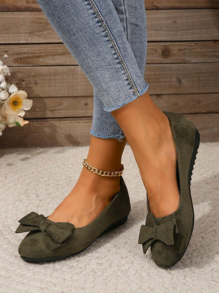 Charles | Women Summer Bow Detail Flats Shoes